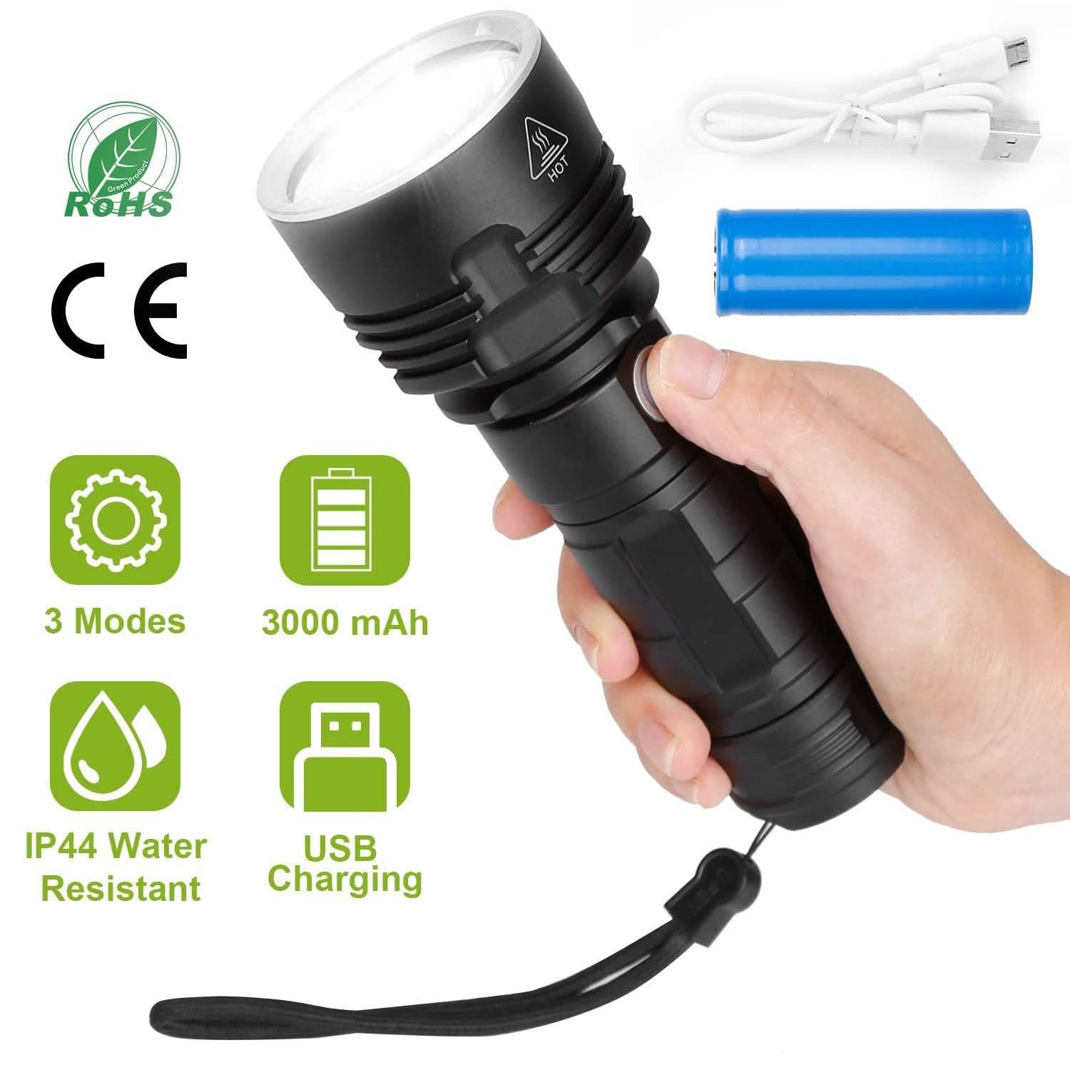iMounTEK LED Flashlight with 3 Lighting Modes Sports & Outdoors - DailySale