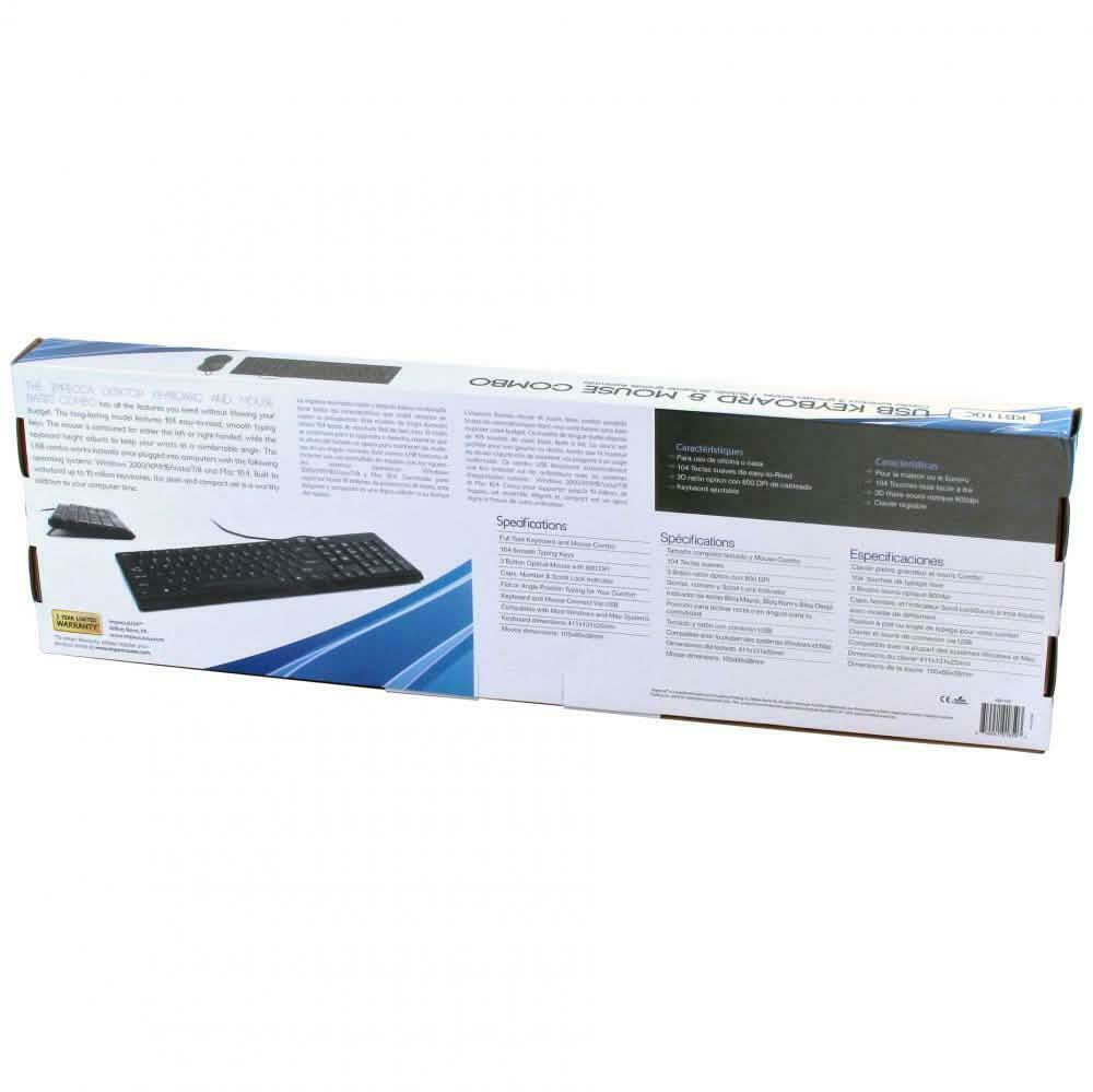 IMPECCA Desktop USB Keyboard and Mouse Combo Tablets & Computers - DailySale