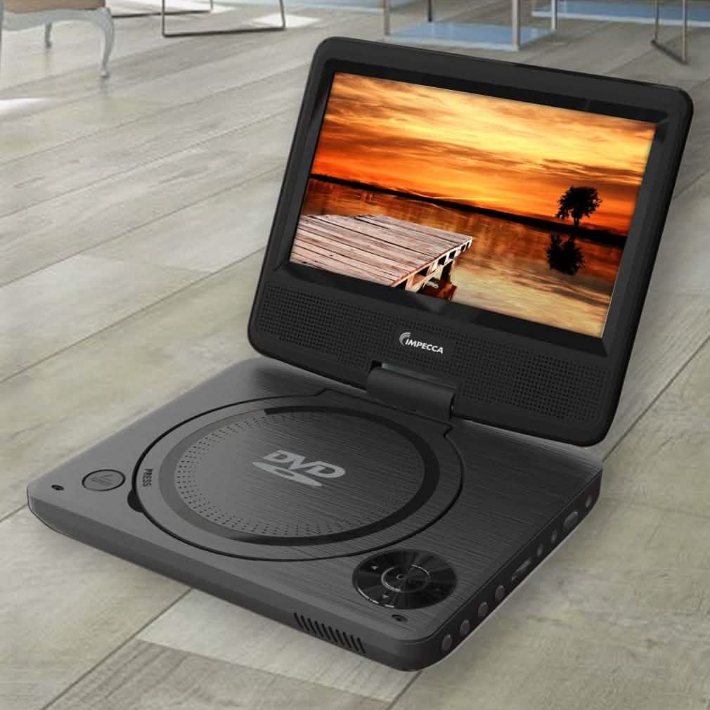 Impecca DVP-772K 7-inch Swivel Screen DVD Player Gadgets & Accessories - DailySale
