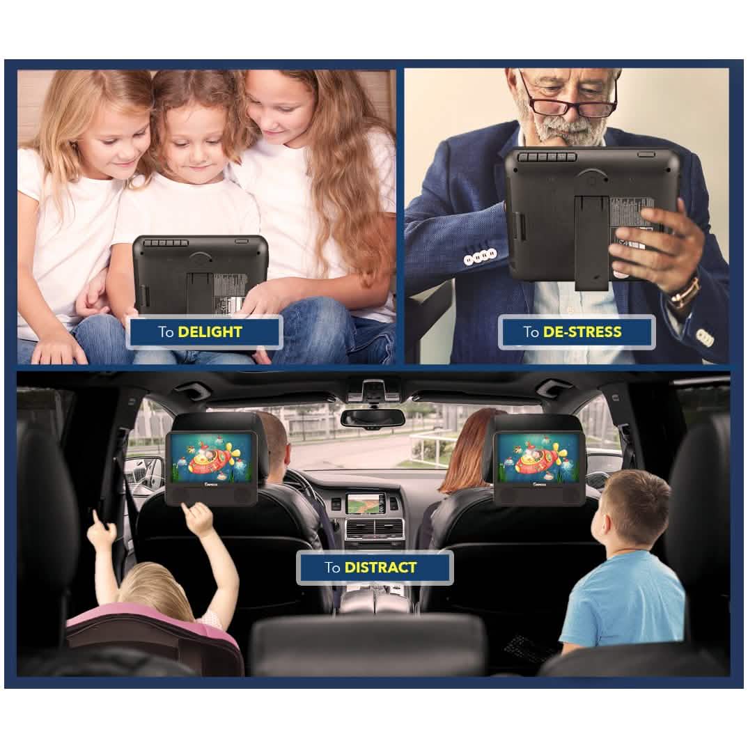 Impecca DVPDS-722 7in Dual Screen Dvd Player Gadgets & Accessories - DailySale