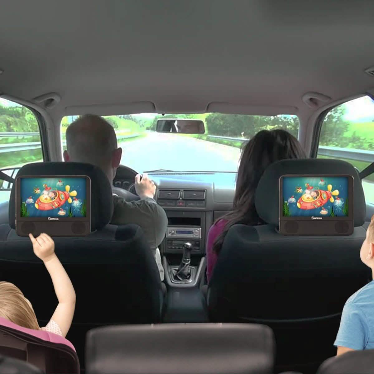 Impecca DVPDS-722 7in Dual Screen Dvd Player Gadgets & Accessories - DailySale