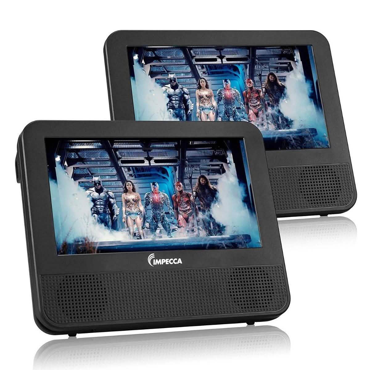 Impecca DVPDS-722 7in Dual Screen Dvd Player Gadgets & Accessories - DailySale