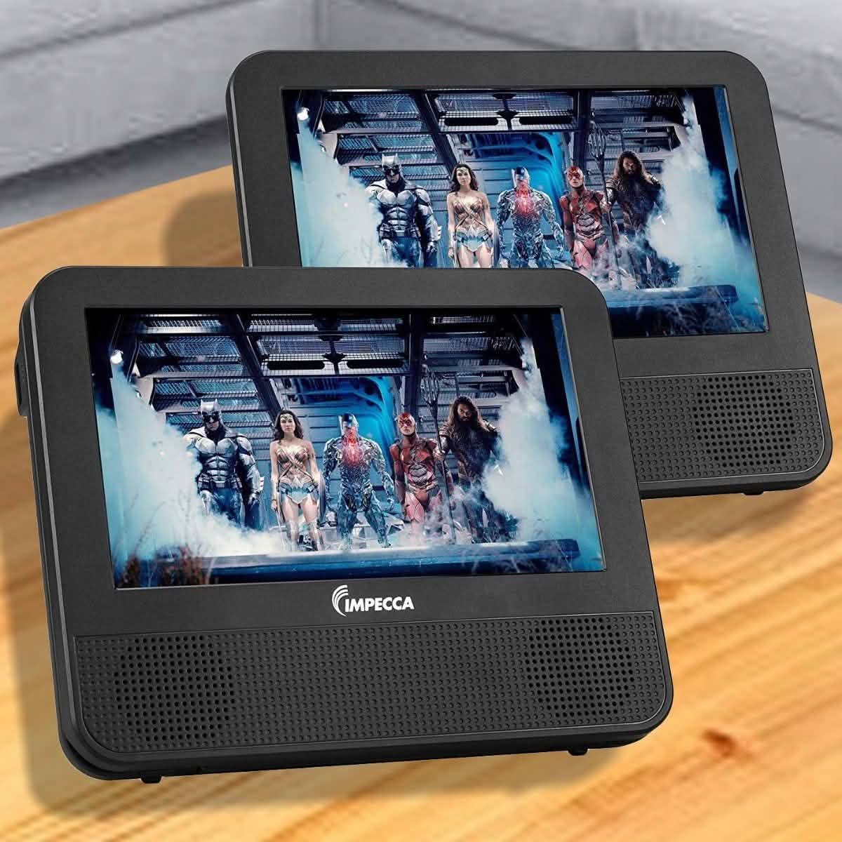 Impecca DVPDS-722 7in Dual Screen Dvd Player Gadgets & Accessories - DailySale