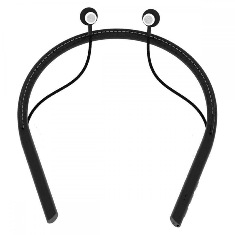 IMPECCA EBN-500BT Bluetooth Leather Neckband Stereo Earphone Headphones & Audio - DailySale