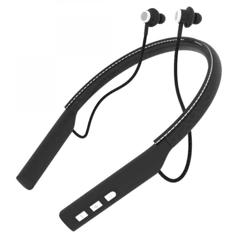 IMPECCA EBN-500BT Bluetooth Leather Neckband Stereo Earphone Headphones & Audio - DailySale