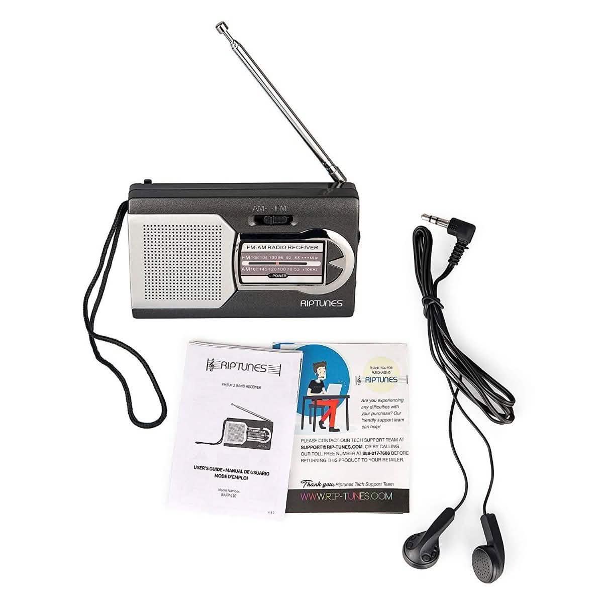 Impecca Riptunes Am/Fm Portable Radio with Speaker Gadgets & Accessories - DailySale