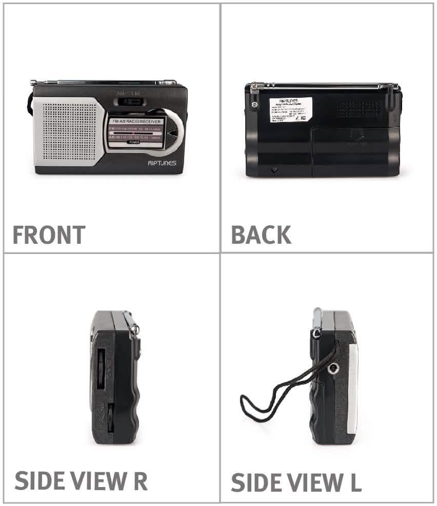 Impecca Riptunes Am/Fm Portable Radio with Speaker Gadgets & Accessories - DailySale