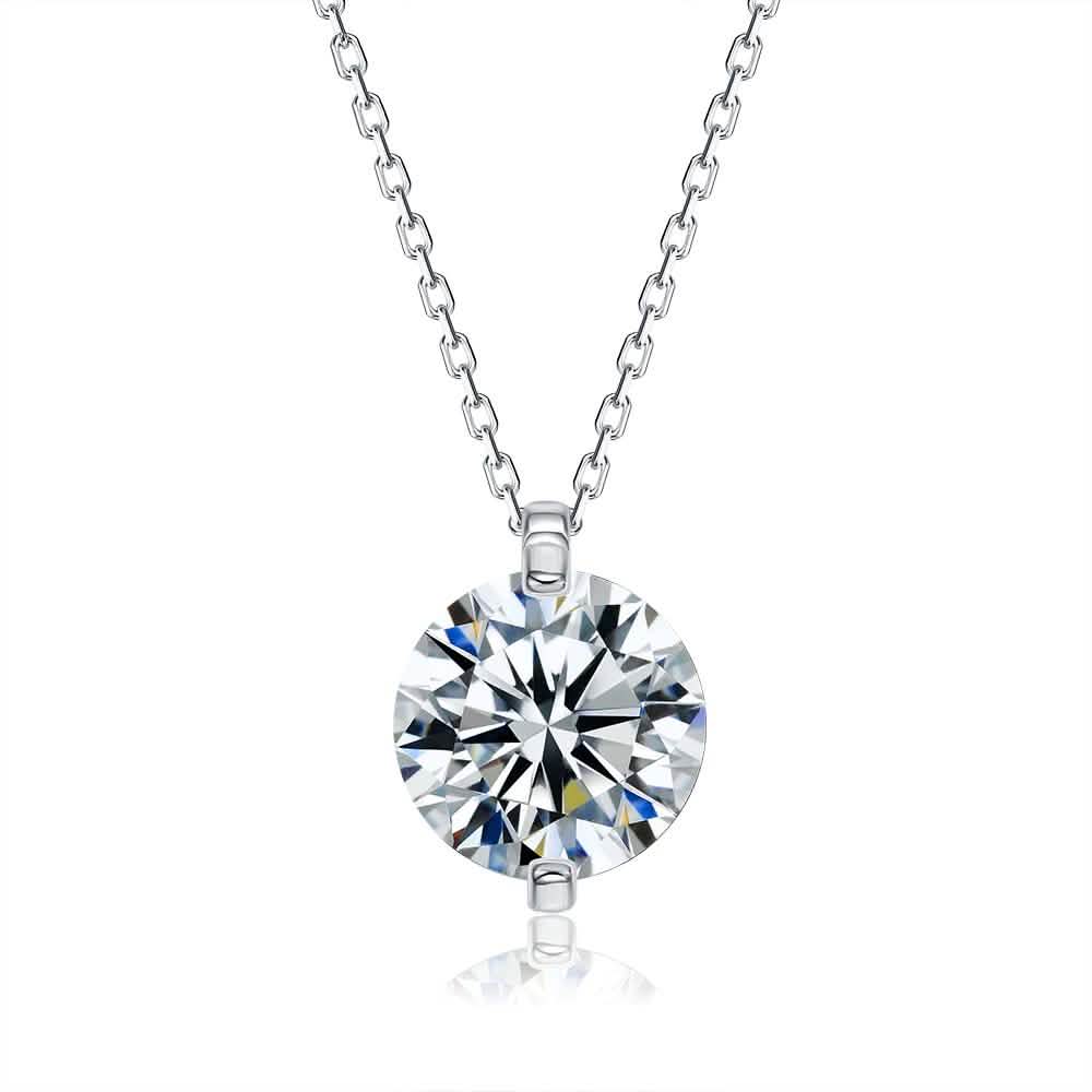 INALIS 925 Sterling Silver Pendant Dazzling 5A Clear Cubic Zirconia Romantic Necklaces Necklaces - DailySale