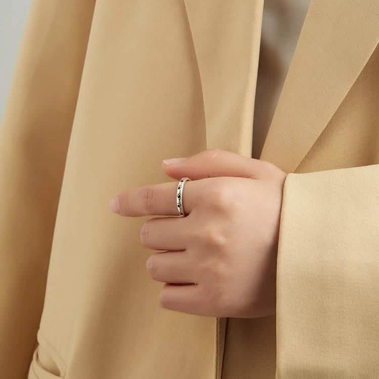 INALIS Cat Footprint 925 Sterling Silver Ring Rings - DailySale