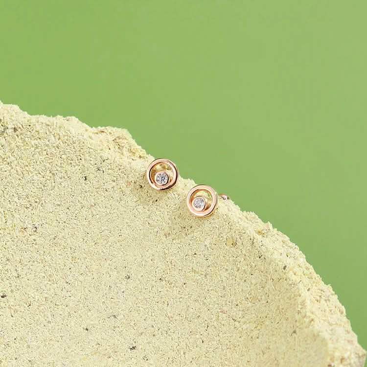 INALIS Fine Silver Stud Earrings Full Clear Cubic Zirconia Star Small Earring Earrings - DailySale