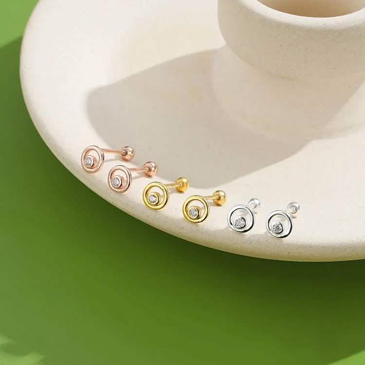 INALIS Fine Silver Stud Earrings Full Clear Cubic Zirconia Star Small Earring Earrings - DailySale