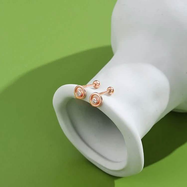 INALIS Fine Silver Stud Earrings Full Clear Cubic Zirconia Star Small Earring Earrings - DailySale