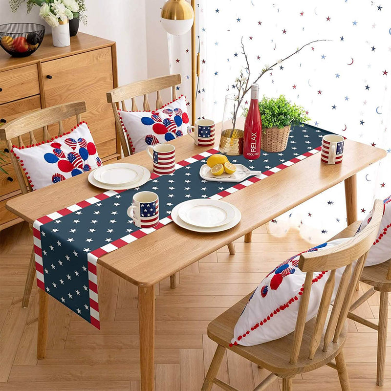 Independence Day 4th of July Table Runner Dresser Scarves Holiday Decor & Apparel - DailySale