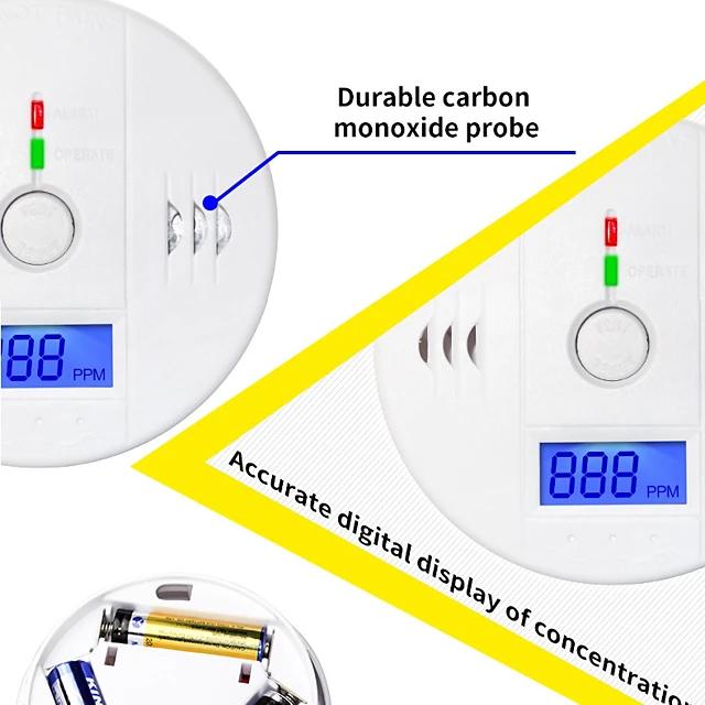 Independent Carbon Monoxide Sensor Detector Alarm Household Appliances - DailySale