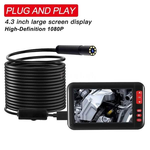Industrial Endoscope Borescope Inspection Camera Built-in Cameras & Drones - DailySale