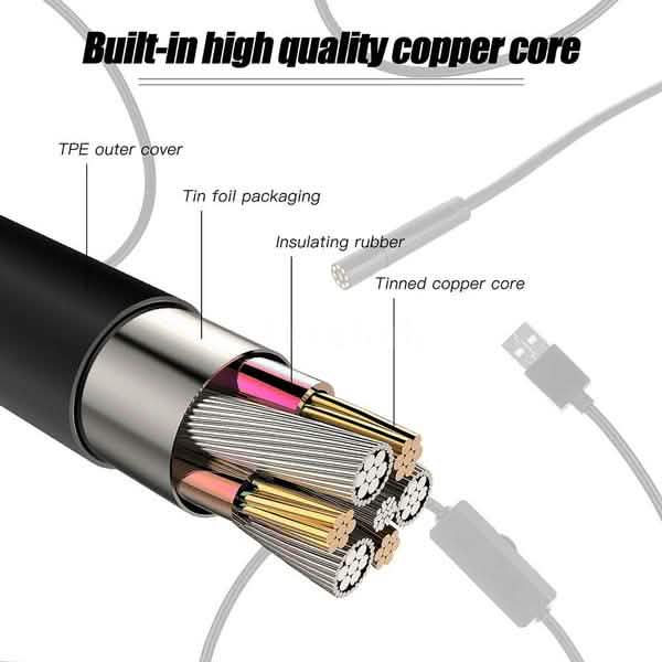 Industrial Endoscope Borescope Inspection Camera Built-in Cameras & Drones - DailySale