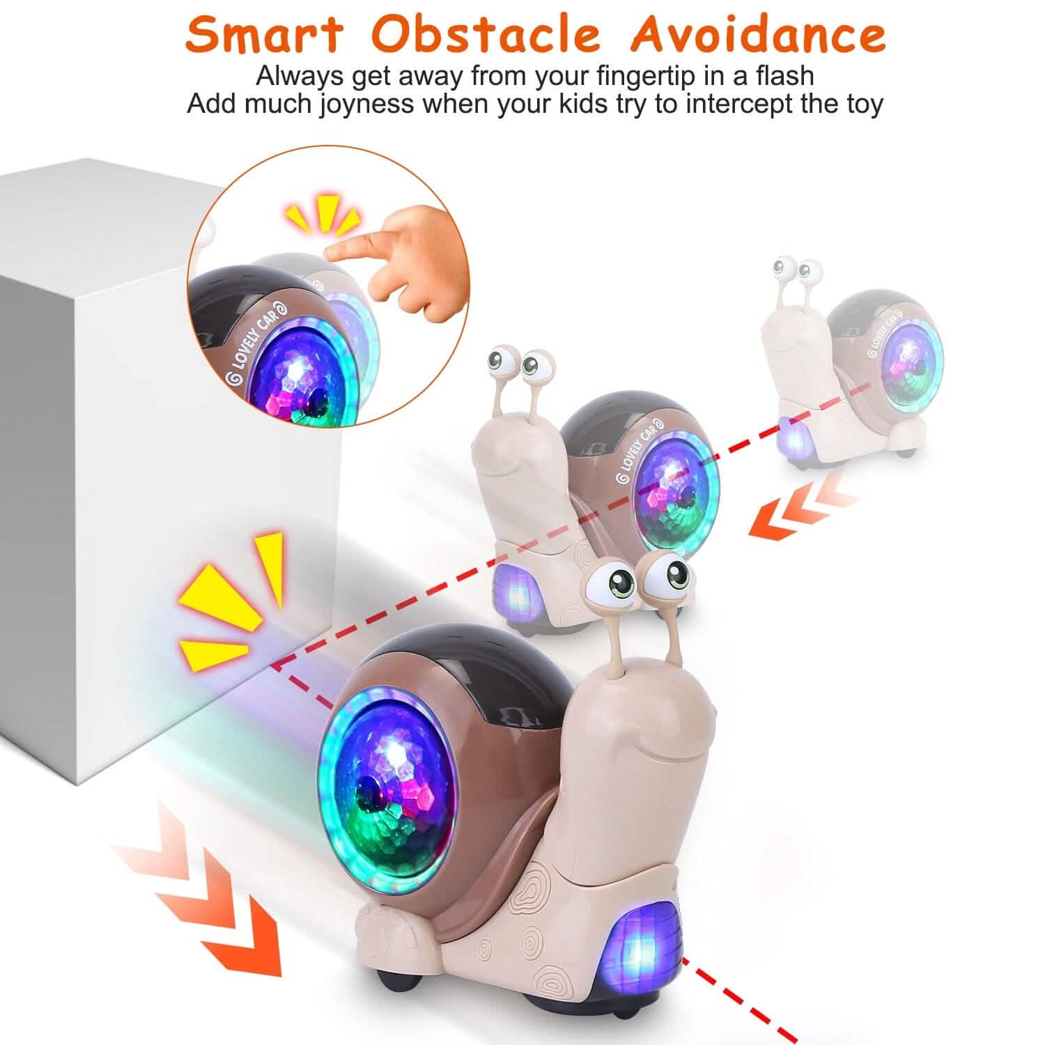 Infant Interaction Toy Automatic Obstacle Avoidance with Music Toys & Games - DailySale
