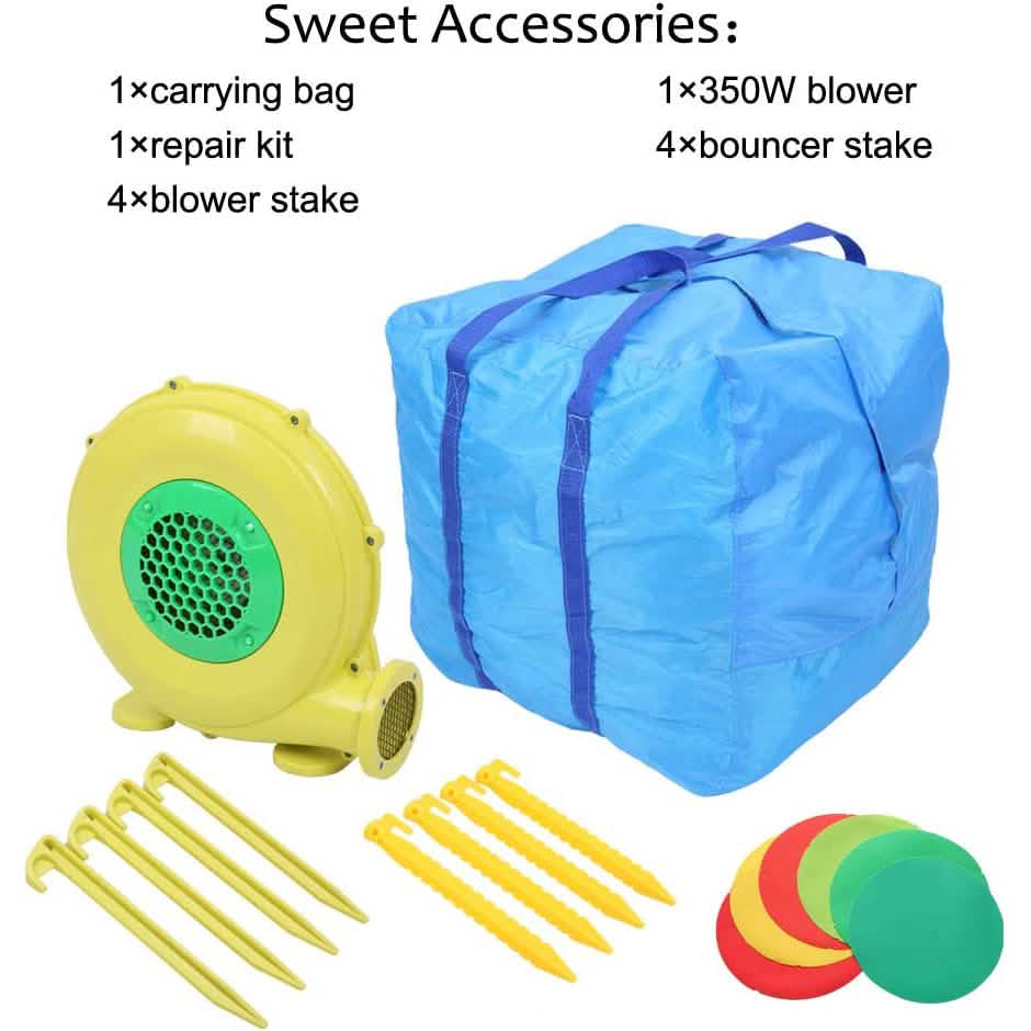 Inflatable Bounce House with Air Blower Toys & Games - DailySale