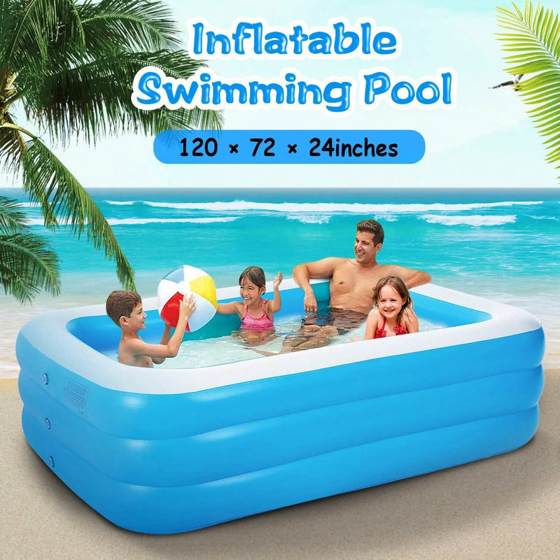 Inflatable Family Swimming Pool Sports & Outdoors - DailySale
