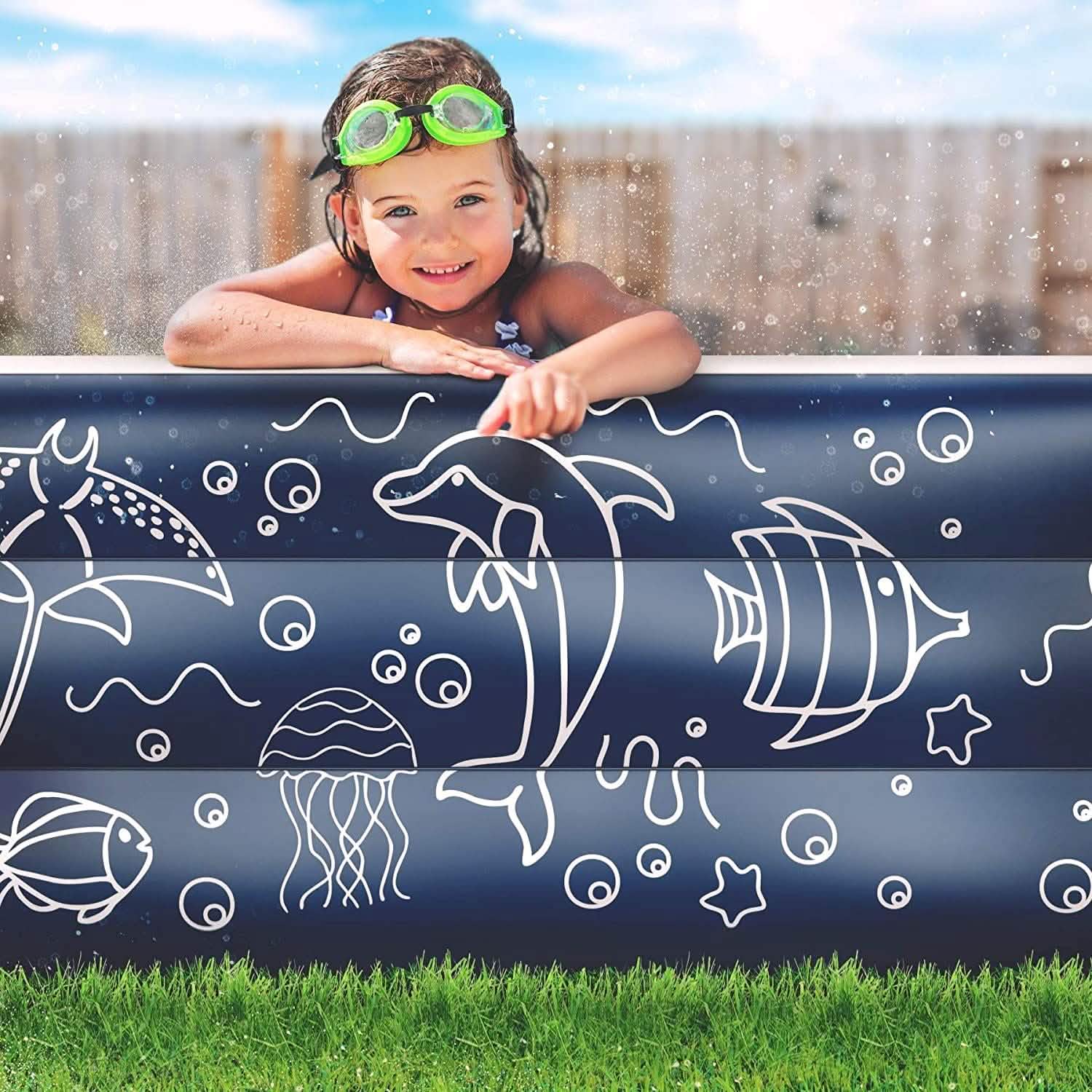 Inflatable Pool XL Above Ground Swimming Pool Sports & Outdoors - DailySale