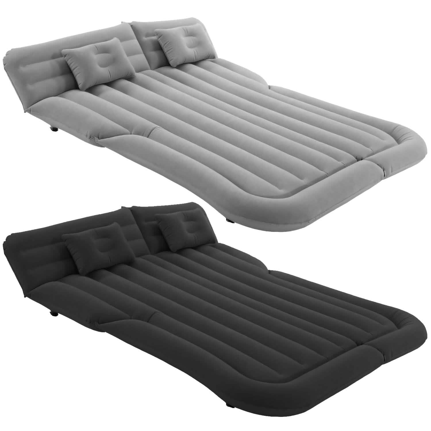 Inflatable SUV Air Mattress Thickened Camping Bed Cushion with Pillow Automotive - DailySale
