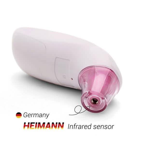 Back view of Infrared Thermometer showing its infrared sensor