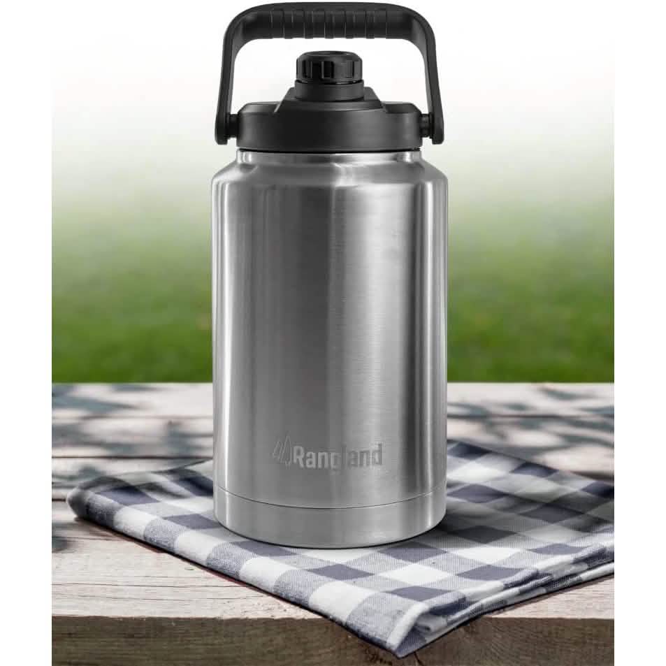 Insulated 1 Gallon Stainless Steel Wide Mouth Growler with Tactical Carrying Bag Sports & Outdoors - DailySale