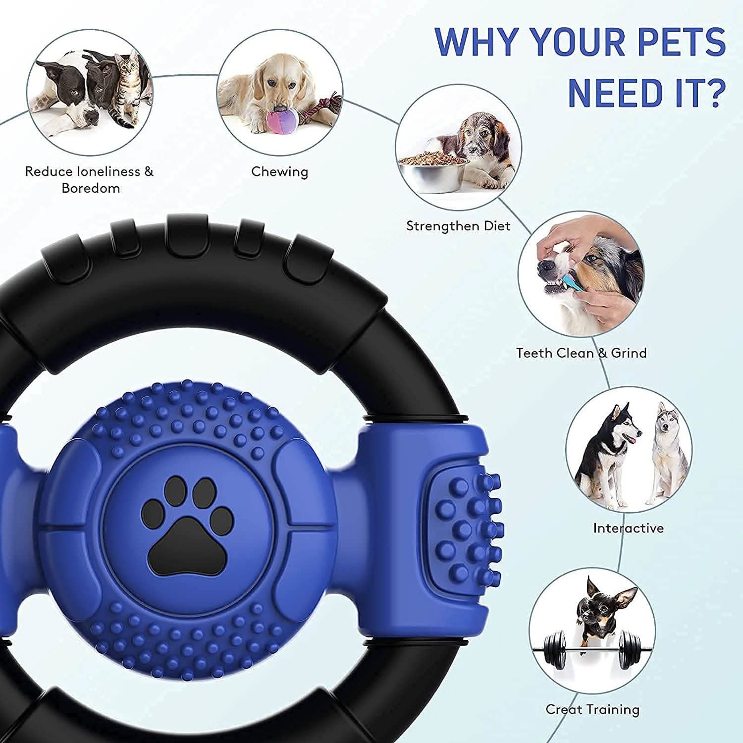 Interactive Squeaky Dog Chew Toy Pet Supplies - DailySale