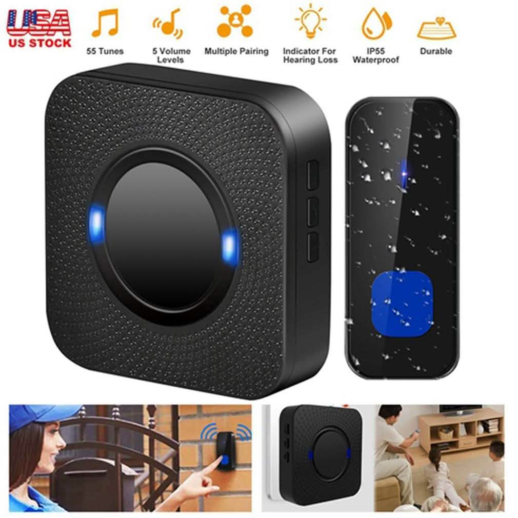 IP55 Waterproof Multi-Melody Wireless Doorbell Rings Gadgets & Accessories - DailySale