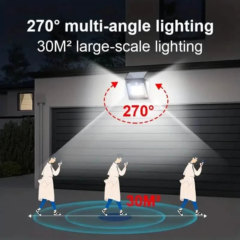 IP65 Solar Powered Street Light Dusk To Dawn With Motion Sensor Outdoor Lighting - DailySale