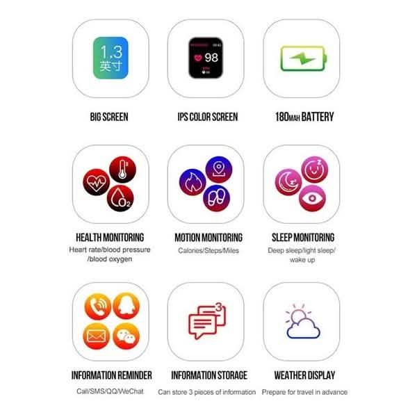 IP67 Waterproof Bluetooth Sport Smart Watch Smart Watches - DailySale