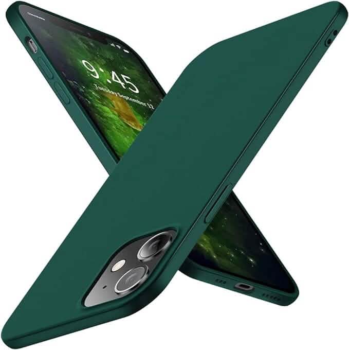 iPhone 12 Pro & iPhone 12 Case Ultra-Thin Soft Flexible TPU Matte Finish Coating - Green Mobile Accessories - DailySale