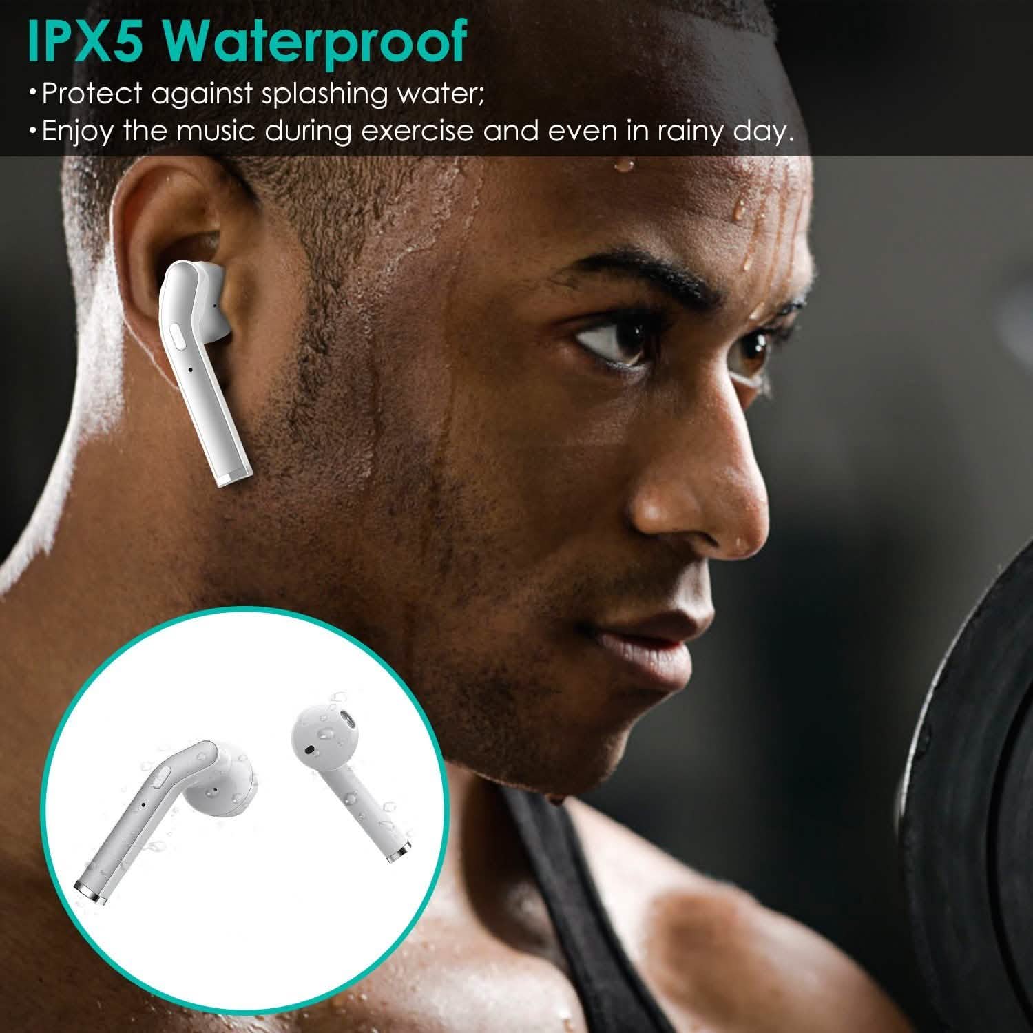 IPX5 Waterproof Wireless 5.0 TWS Earbuds Headphones & Audio - DailySale