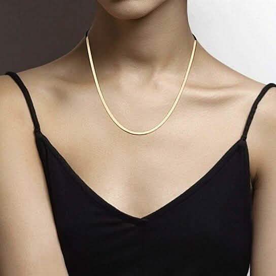 Italian Gold Sterling Silver Herringbone Chain Necklaces - DailySale