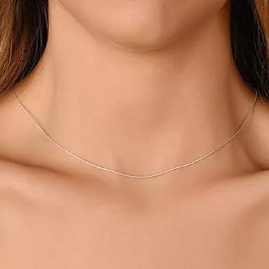 Italian Spark Chain Necklace in Solid Sterling Silver Necklaces - DailySale
