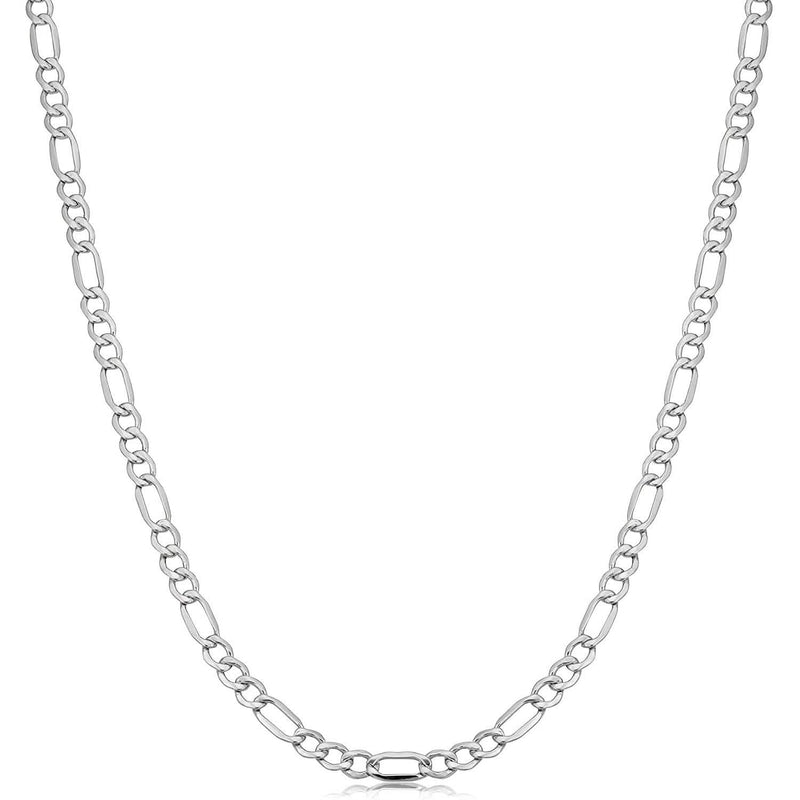 Italian Sterling Silver 3.5MM Figaro Chain Necklaces 16" - DailySale
