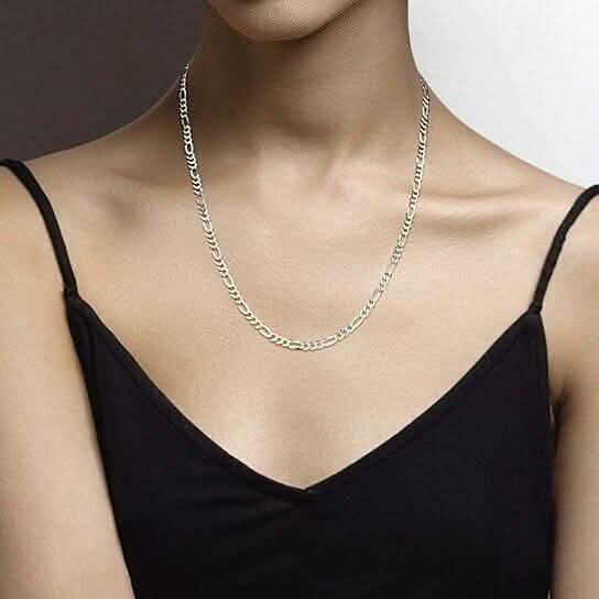 Italian Sterling Silver 3.5MM Figaro Chain Necklaces - DailySale