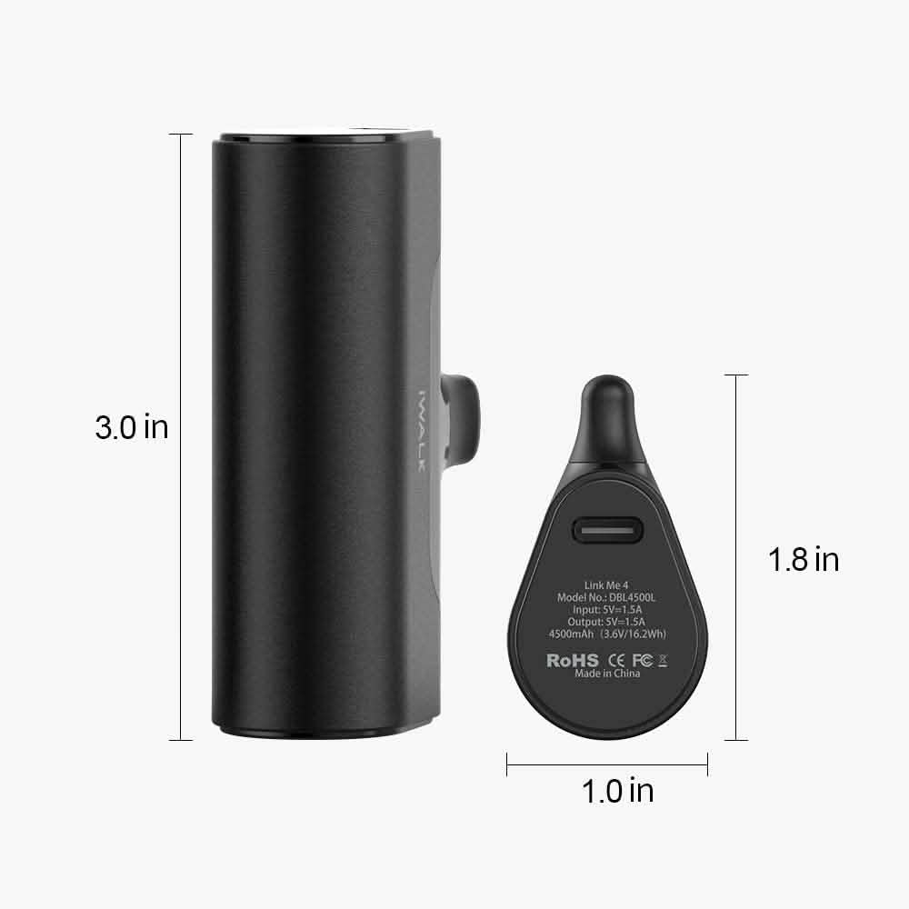 iWALK Small Portable Charger 4500mAh Ultra-Compact Power Bank Mobile Accessories - DailySale