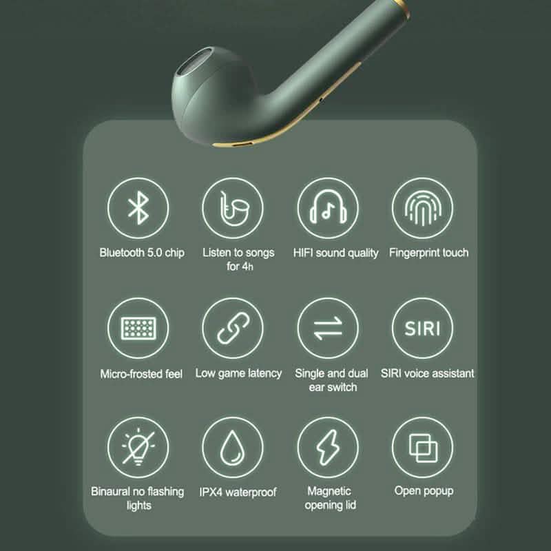 J18 TWS Bluetooth Earphone Stereo True Wireless Headset Earbuds Headphones & Audio - DailySale