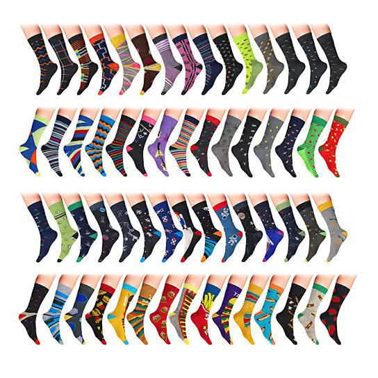 James Fiallo Men’s Colorful Dress Socks Men's Shoes & Accessories - DailySale