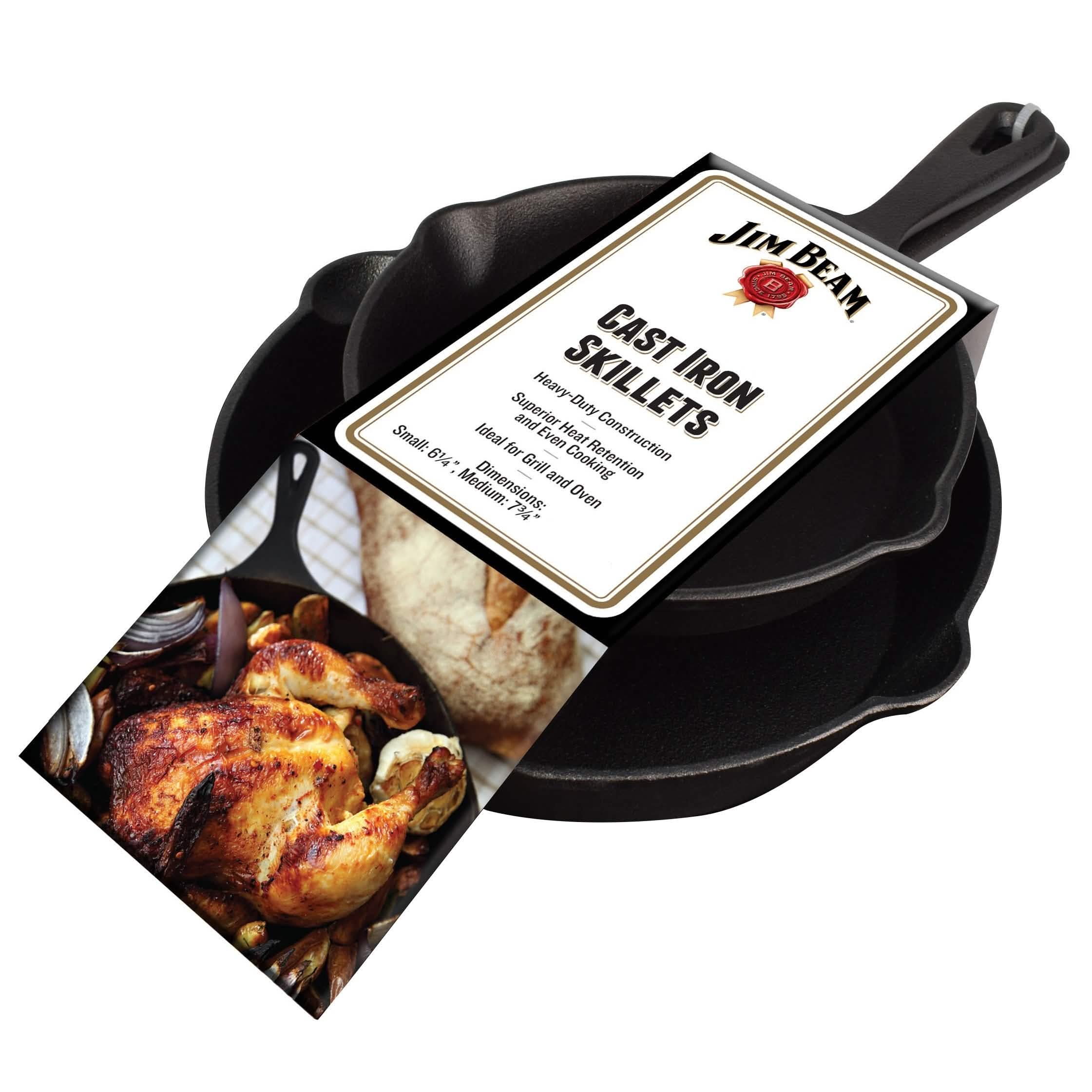 2-Piece: Jim Beam Cast Iron Skillets - DailySale, Inc