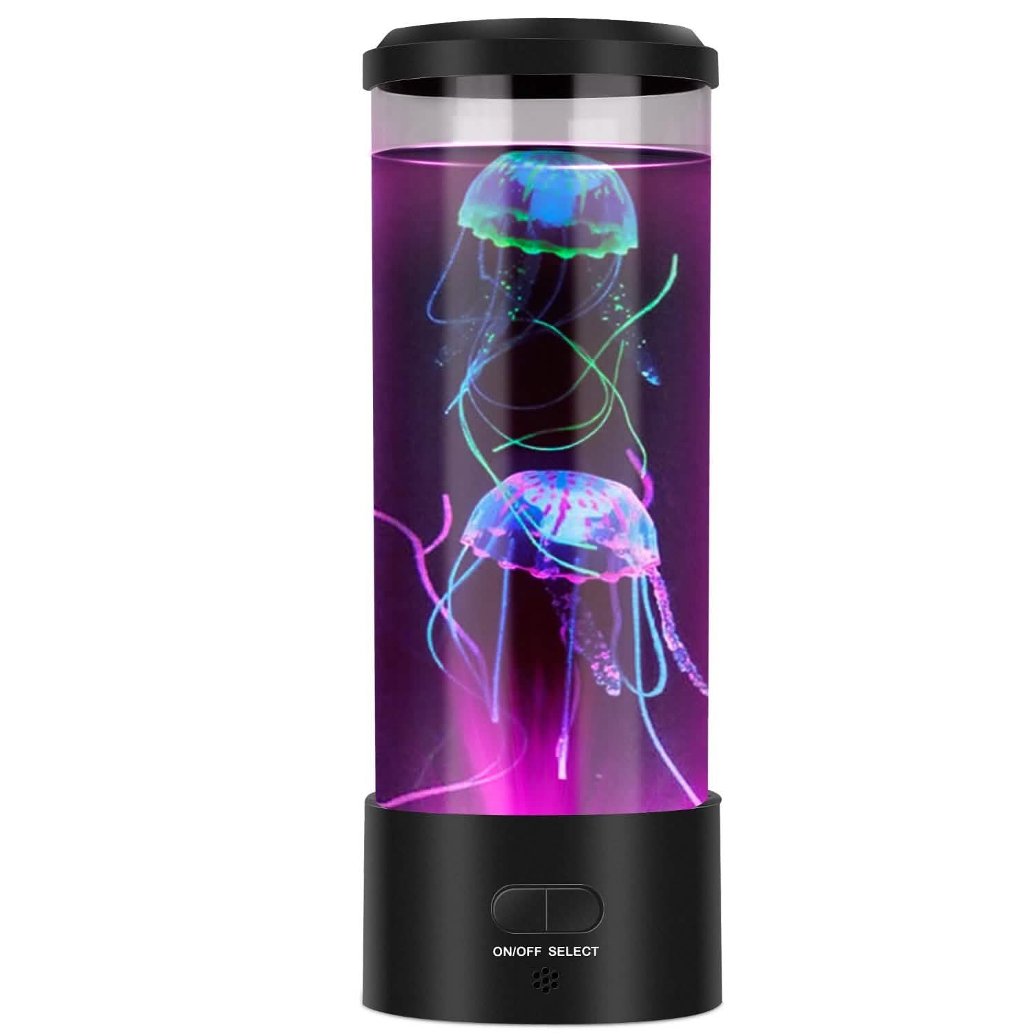 Jellyfish Lava Lamp Multicolor Changing Mood Night Light Indoor Lighting - DailySale