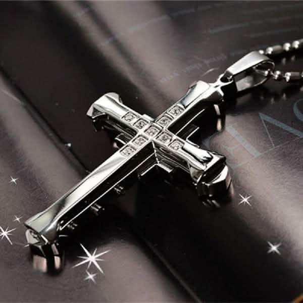 Jesus Cross Pendant Necklace Jewelry Necklaces Silver - DailySale