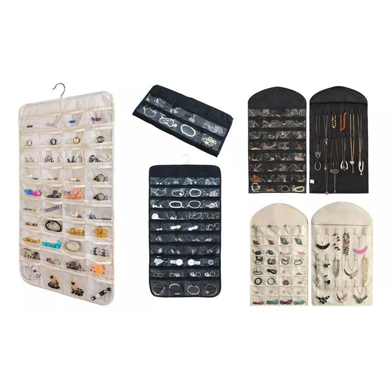 Jewelry Earrings Brooch Closet Hanging Storage Organizer Bag Closet & Storage - DailySale