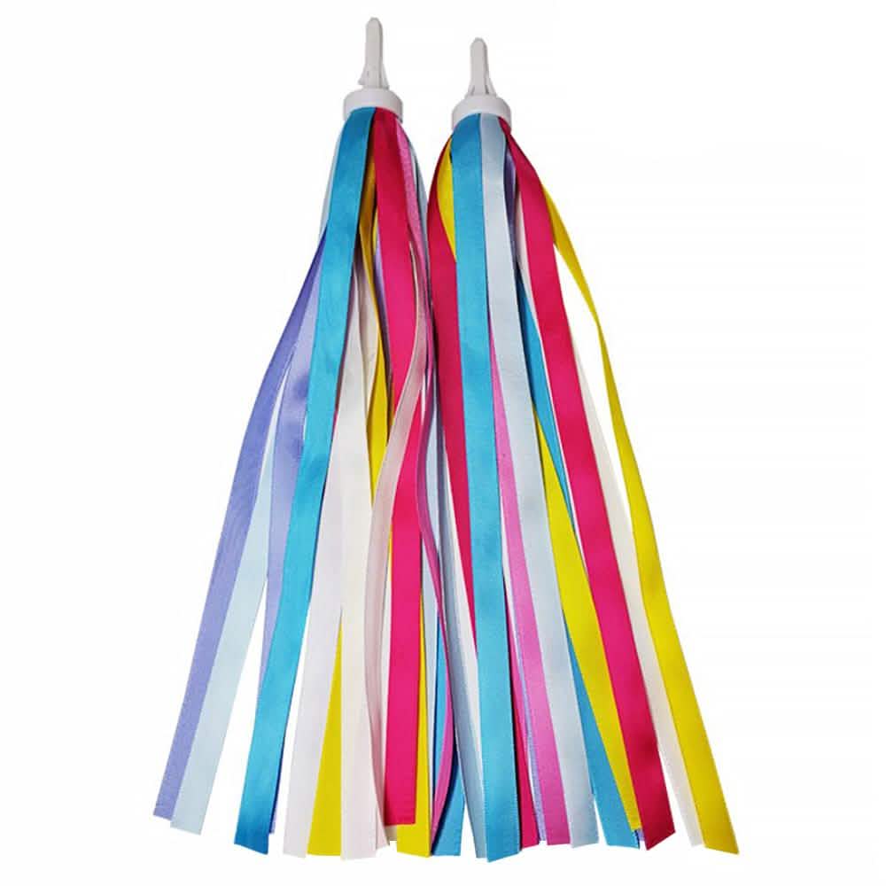 Kids Bike or Scooter Ribbon Tassel Sports & Outdoors Rainbow - DailySale