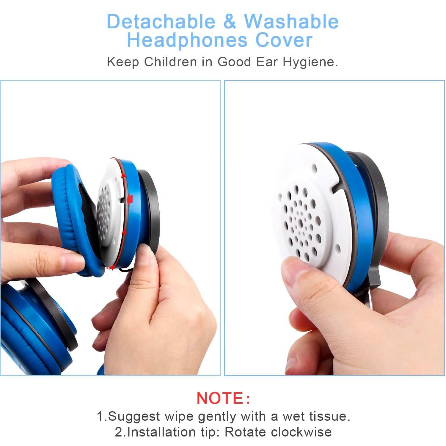 Kids Over Ear Wired Headsets with 85dB Volume Limit Headphones - DailySale