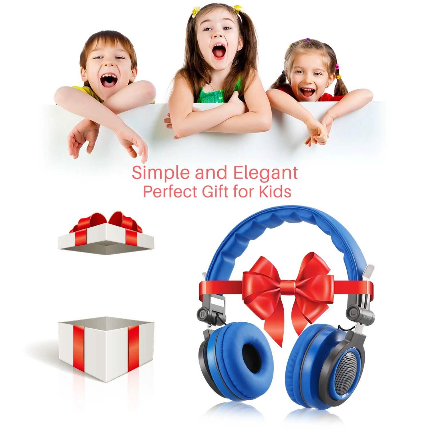 Kids Over Ear Wired Headsets with 85dB Volume Limit Headphones - DailySale