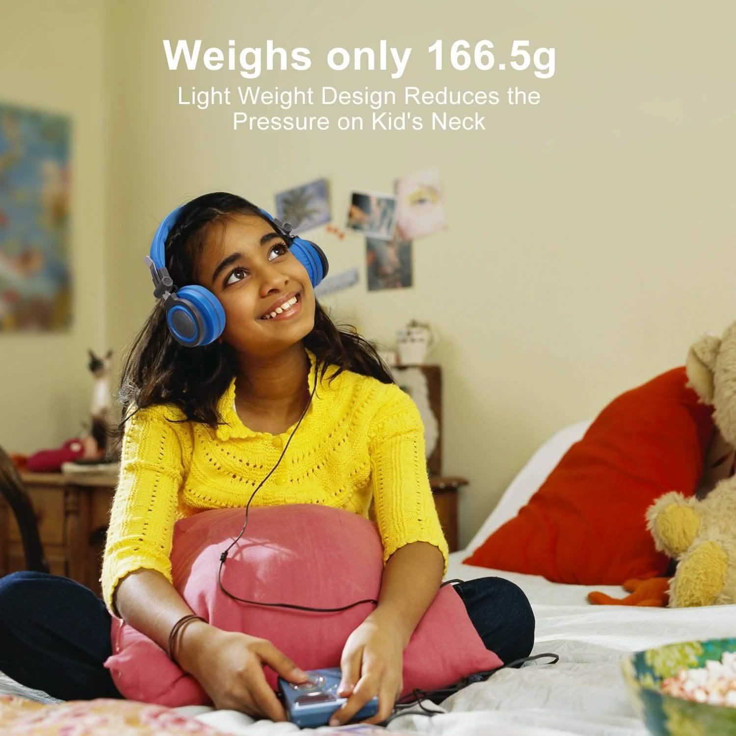 Kids Over Ear Wired Headsets with 85dB Volume Limit Headphones - DailySale