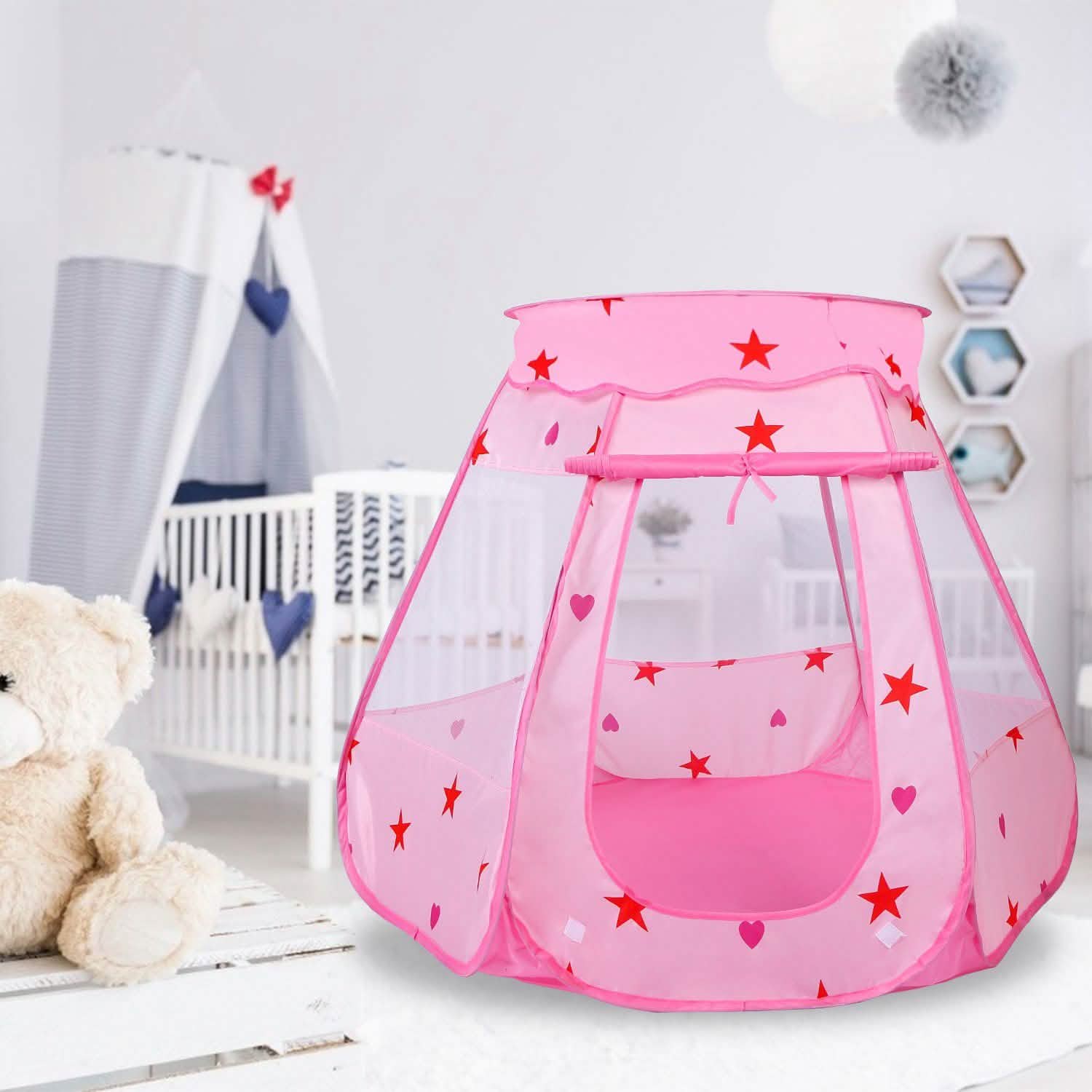 Kids Pop Up Prince Princess Toddler Play Tent Toys & Games - DailySale