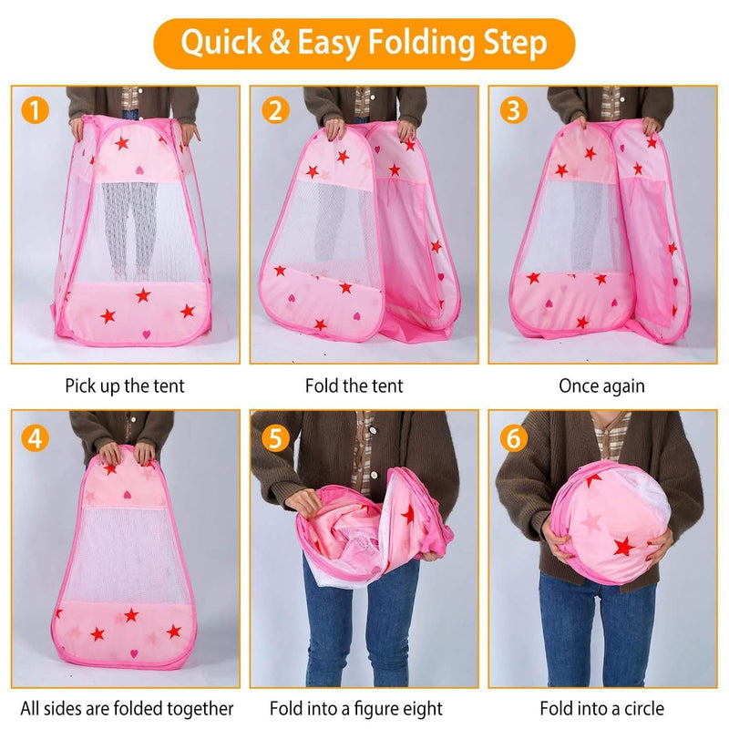 Kids Pop Up Prince Princess Toddler Play Tent Toys & Games - DailySale